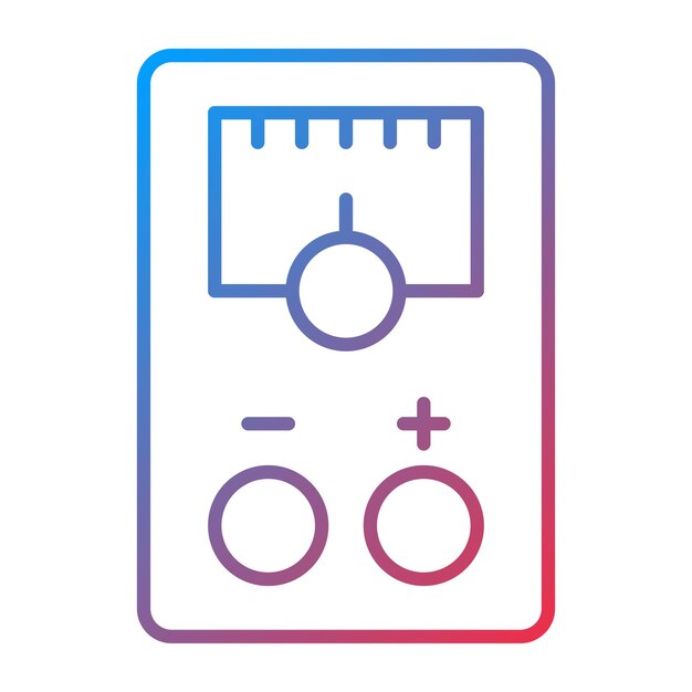 Vektorbild des voltmetersymbols kann für elektrowerkzeuge verwendet werden