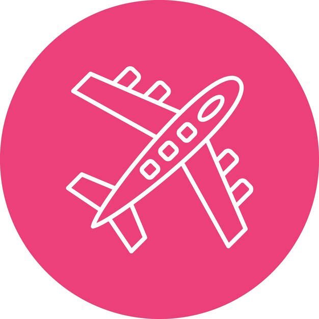 Vektor vektorbild mit flugzeug-ikonen kann für reisebüros verwendet werden