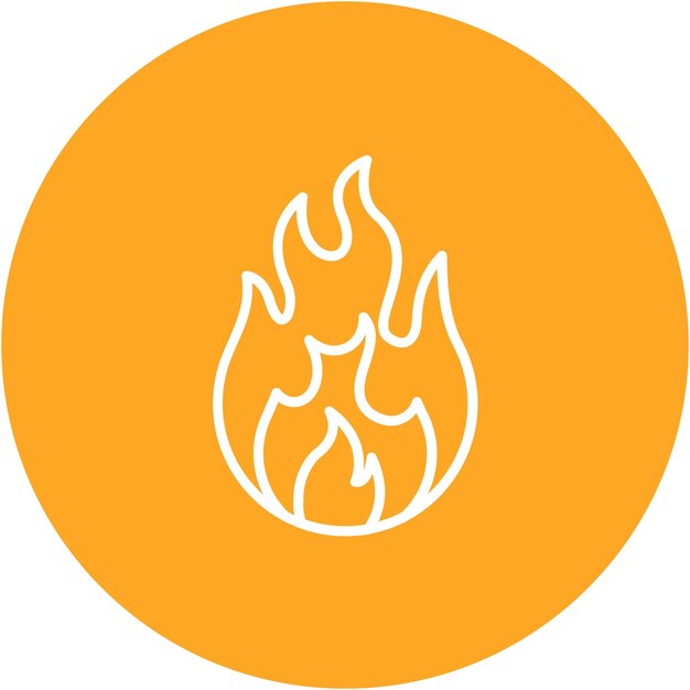 Vektorbildstil des Feuers