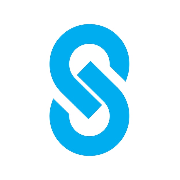 Vektorbildvorlage für das Logo oder das Icon Design mit dem Buchstaben S