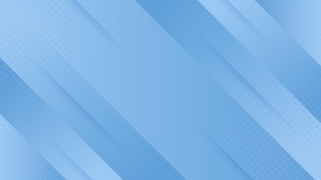 Vektorblauer abstrakter geometrischer Streifenverlaufshintergrund mit Halbton