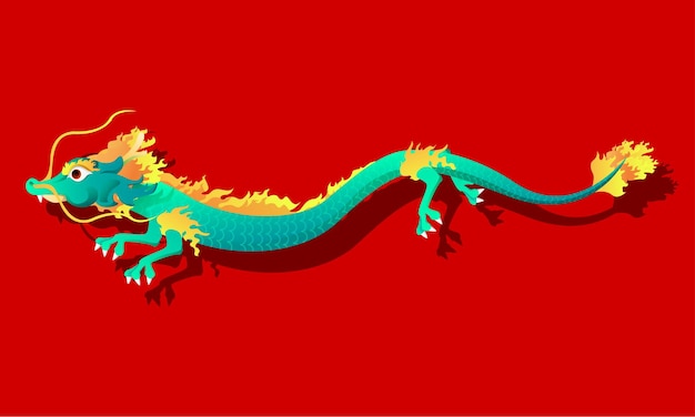 Vektorcharakter chinesischer Drache