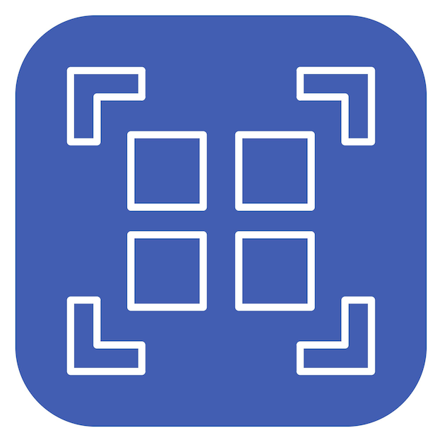 Vektordarstellung des QR-Codes des Pakets