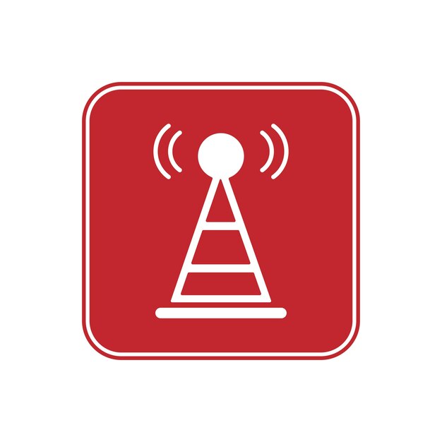 Vektor vektordarstellung einer antenne zum empfangen von wellen und signalen