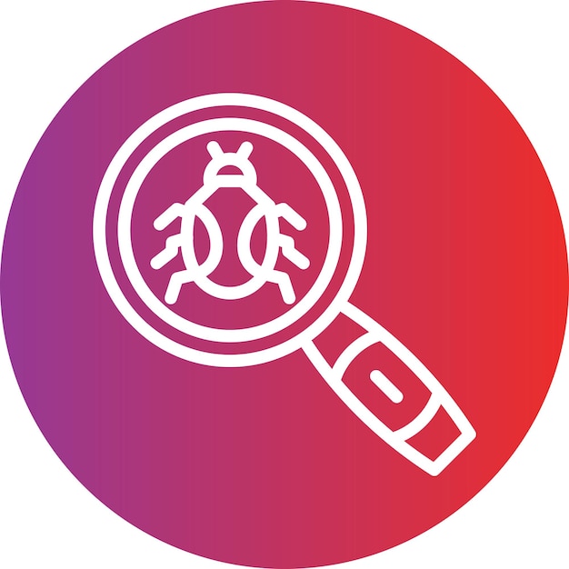 Vektordesign-Bug-Tracking-Symbol-Stil