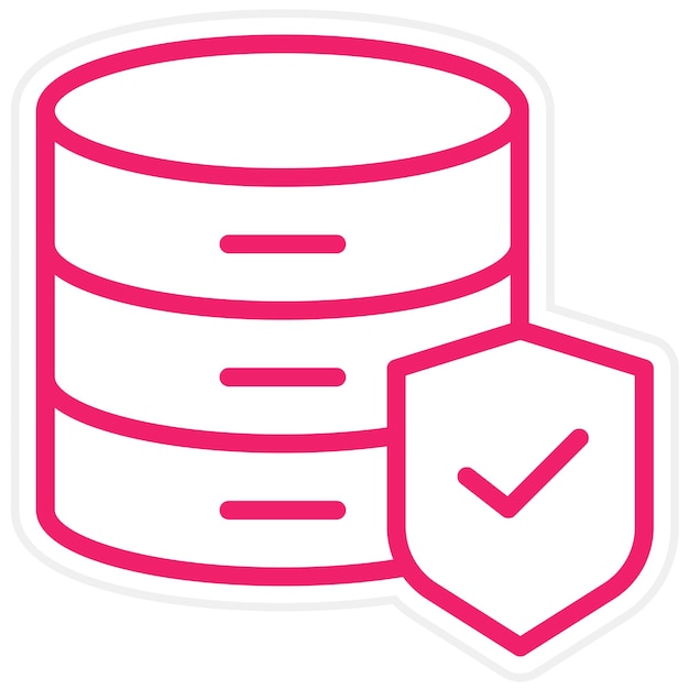 Vektordesign-Datenbank-Sicherheits-Symbol-Stil