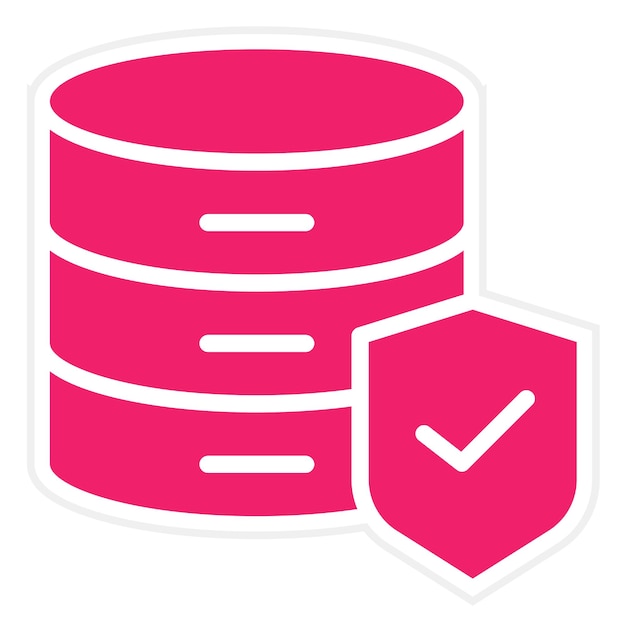 Vektordesign-Datenbank-Sicherheits-Symbol-Stil
