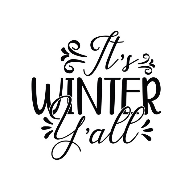 Vektor vektordesign für die wintertypographie