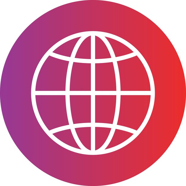 Vektordesign-Globus-Ikonen-Stil