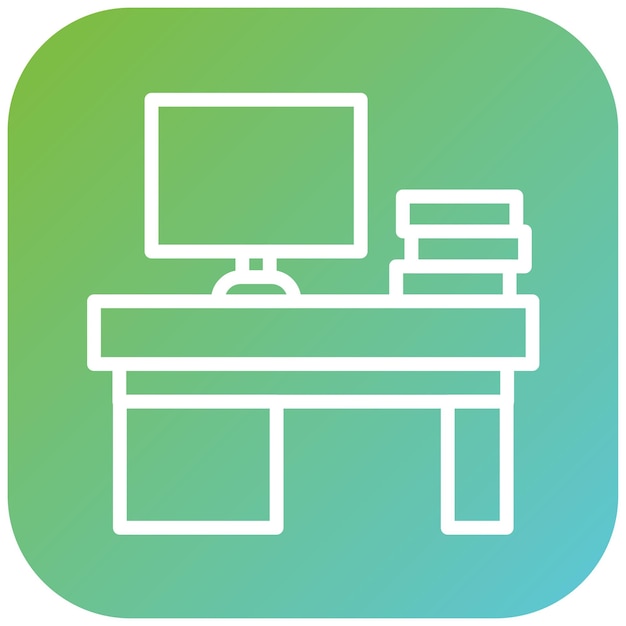 Vektordesign Online-Büro-Ikonen-Stil