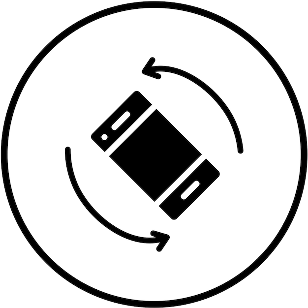 Vektorentwurf Auto-Rotation des Ikonenstils