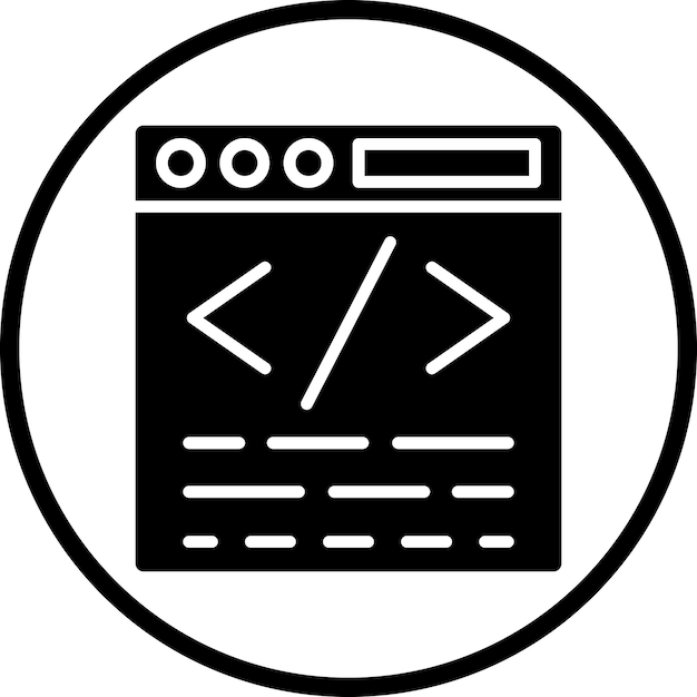 Vektorentwurf benutzerdefinierte Codierung Ikonen-Stil