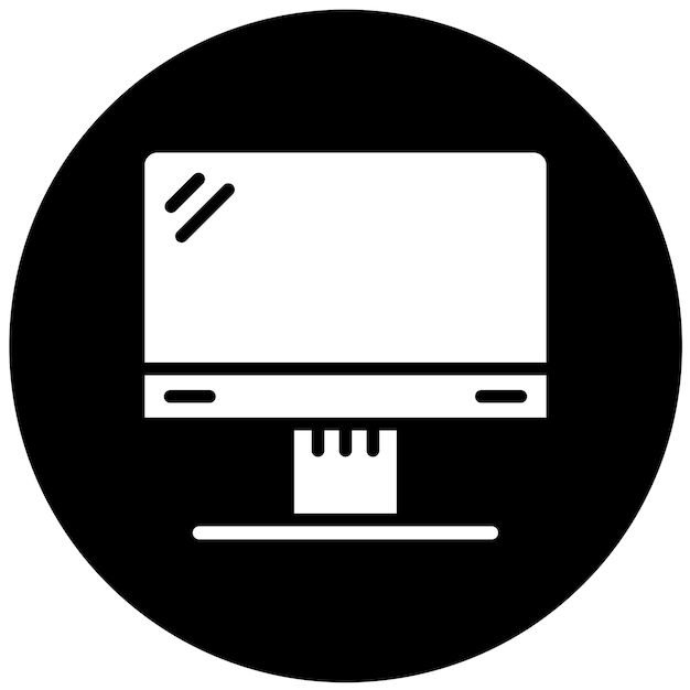 Vektorentwurf des LCD-Ikonenstils