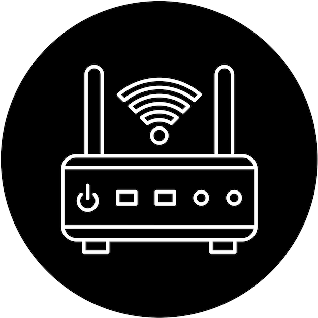 Vektorentwurf des Modem-Ikonenstils