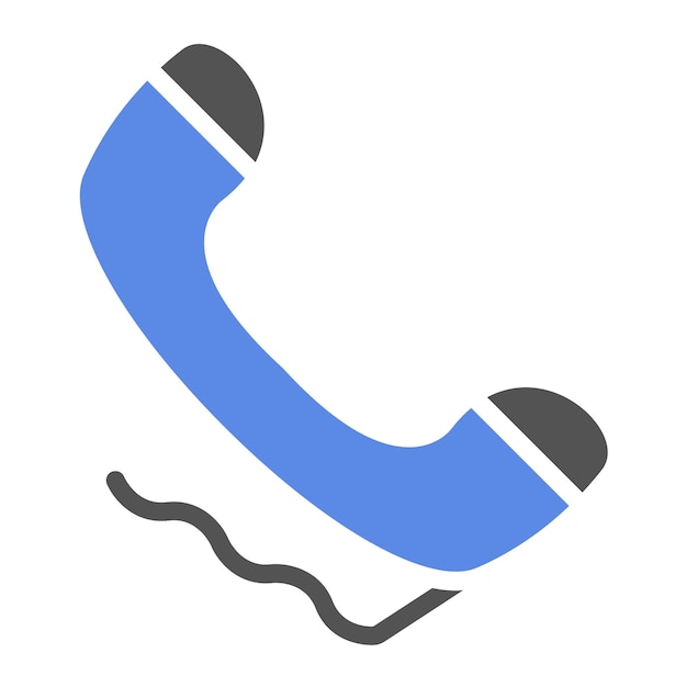 Vektorentwurf des Telefon-Ikonenstils