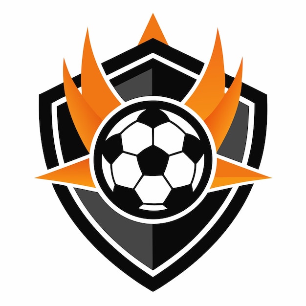 Vektorentwurf eines Fußballlogos