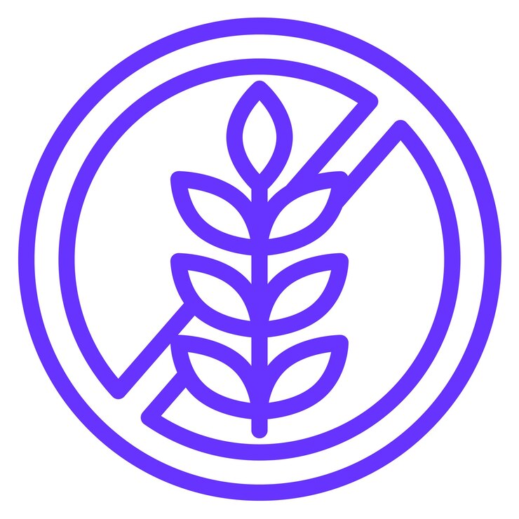 Vektor vektorentwurf für glutenfreie ikonen