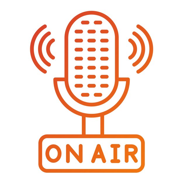 Vektorentwurf im Air-Icon-Stil