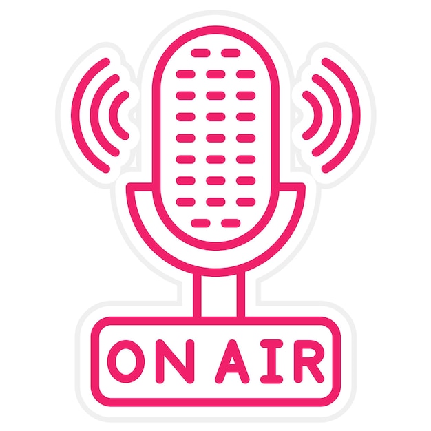 Vektorentwurf im Air-Icon-Stil