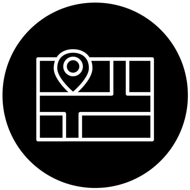 Vektorentwurf Inhaltskartographie Icon-Stil