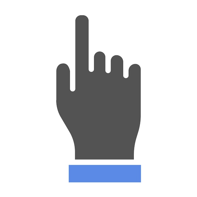 Vektorentwurf Klick auf Indikator-Symbol-Stil