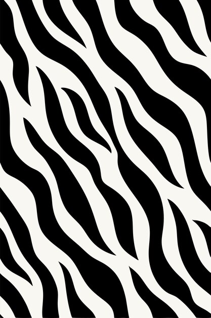 Vektorentwurf mit nahtlosem Zebra-Tierpelzmuster