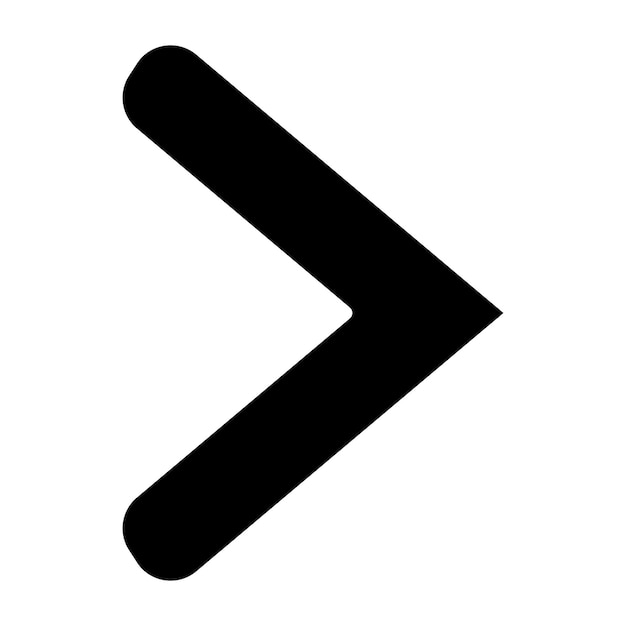 Vektorentwurf Rechts Chevron-Ikonen-Stil