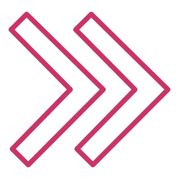 Vektorentwurf Rechts Chevron-Ikonen-Stil