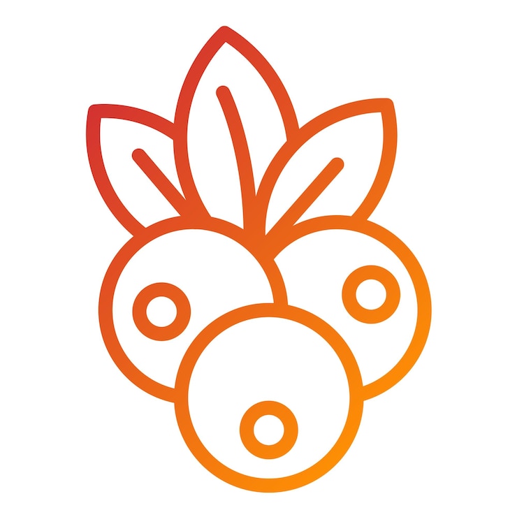 Vektor vektorentwurf von blueberry breeze icon style