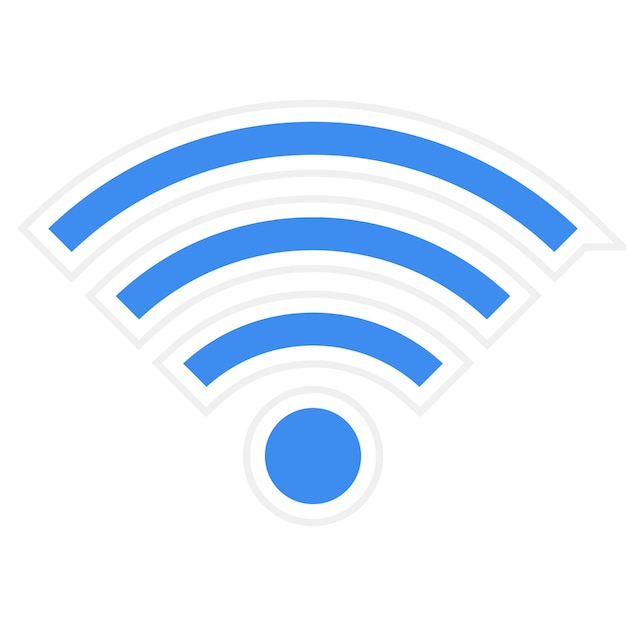 Vektor vektorentwurf wifi-symbol-stil