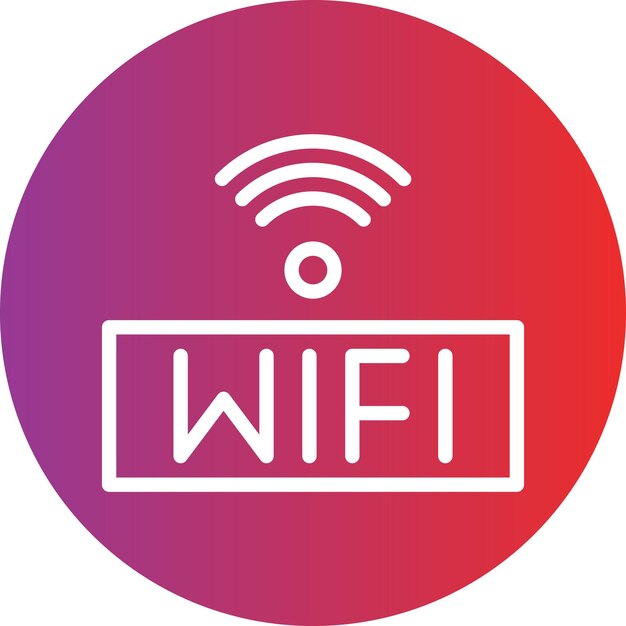 Vektor vektorentwurf wifi-symbol-stil