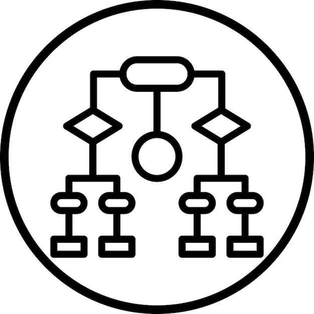 Vektorentwurfs-Flowchart-Symbol-Stil