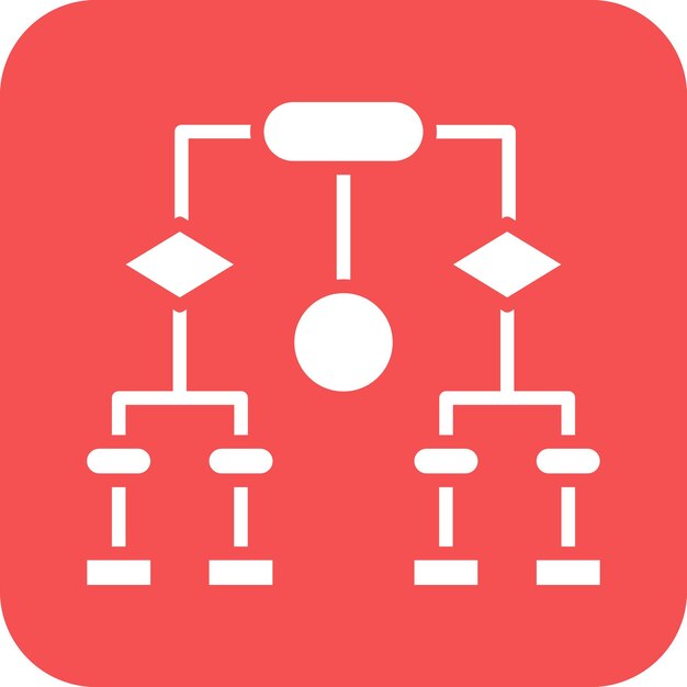 Vektorentwurfs-Flowchart-Symbol-Stil