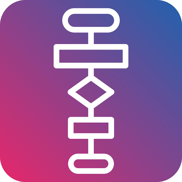 Vektorentwurfs-Flowchart-Symbol-Stil