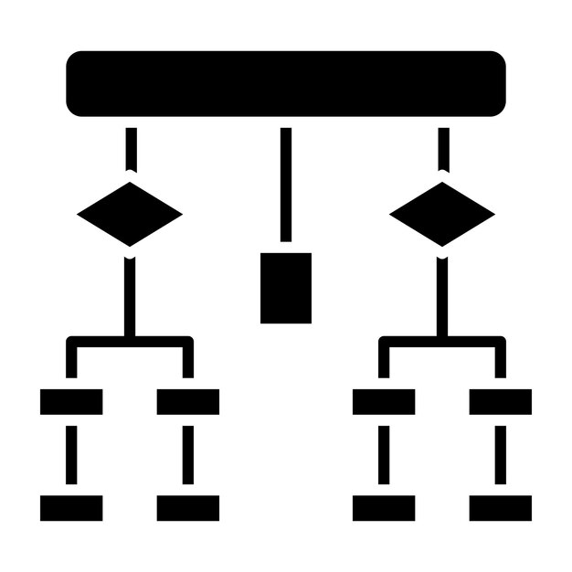 Vektorentwurfs-Flowchart-Symbol-Stil