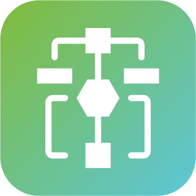 Vektorentwurfs-Flowchart-Symbol-Stil