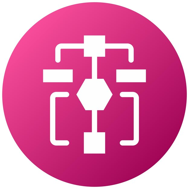 Vektorentwurfs-Flowchart-Symbol-Stil