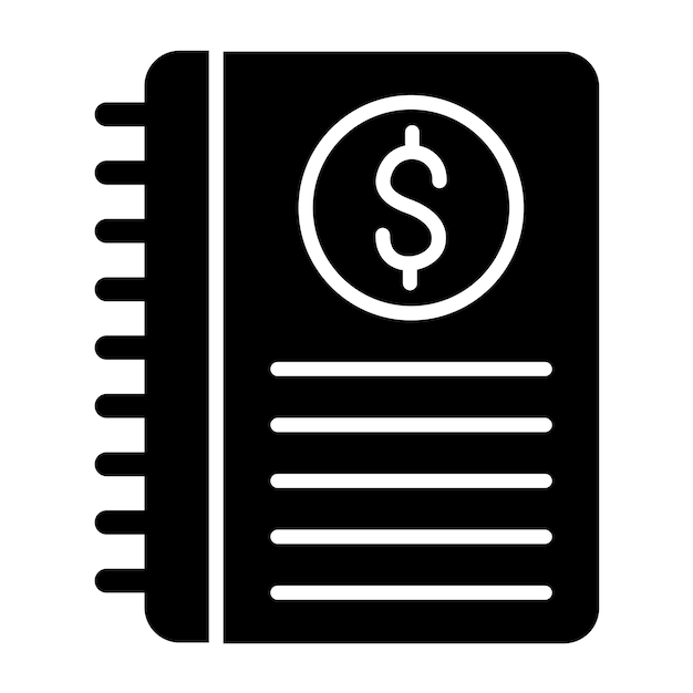 Vektorentwurfs-Notebook-Symbol-Stil