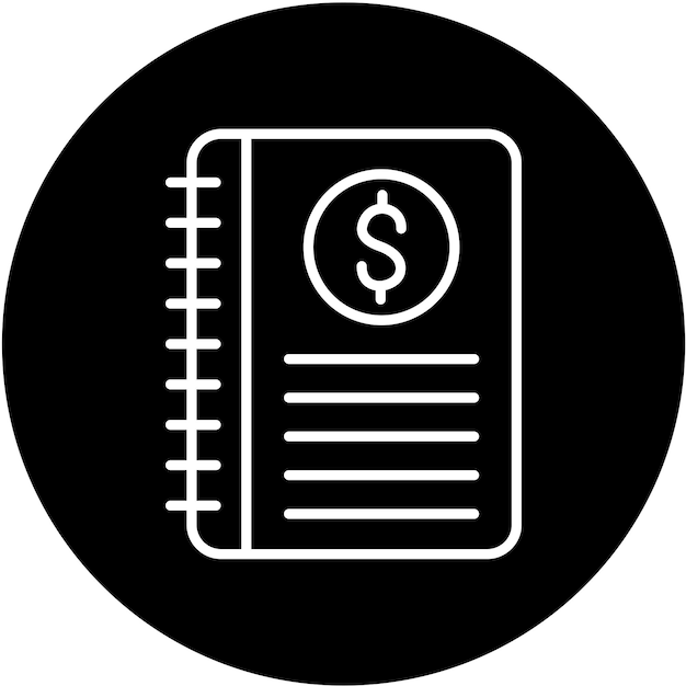 Vektorentwurfs-Notebook-Symbol-Stil
