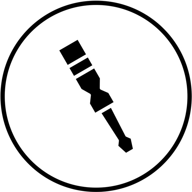 Vektorentwurfs-Schraubenzieher-Ikonen-Stil