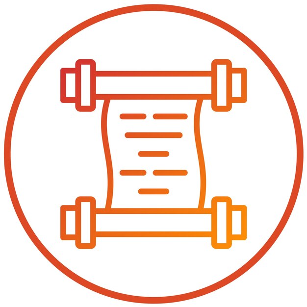 Vektorentwurfs-Scroll-Symbol-Stil
