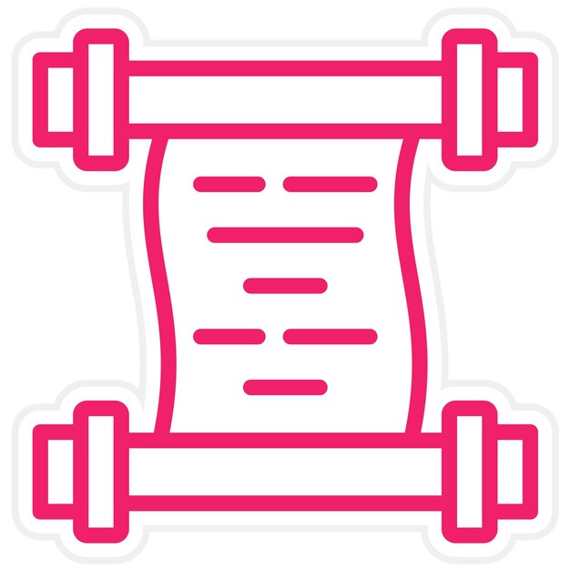 Vektorentwurfs-Scroll-Symbol-Stil