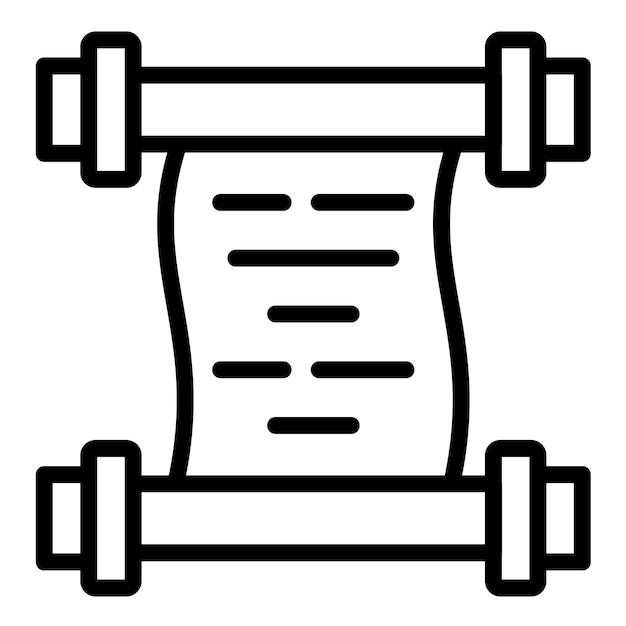 Vektorentwurfs-Scroll-Symbol-Stil