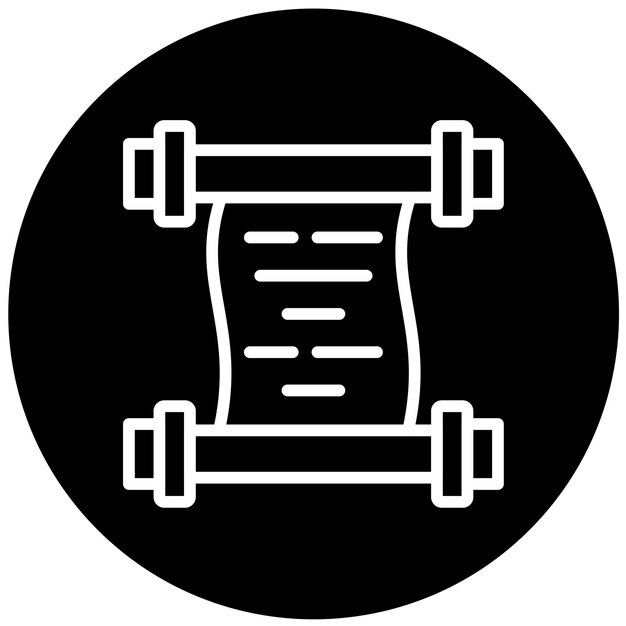 Vektorentwurfs-Scroll-Symbol-Stil
