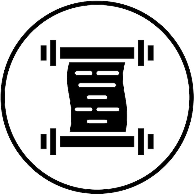 Vektorentwurfs-Scroll-Symbol-Stil