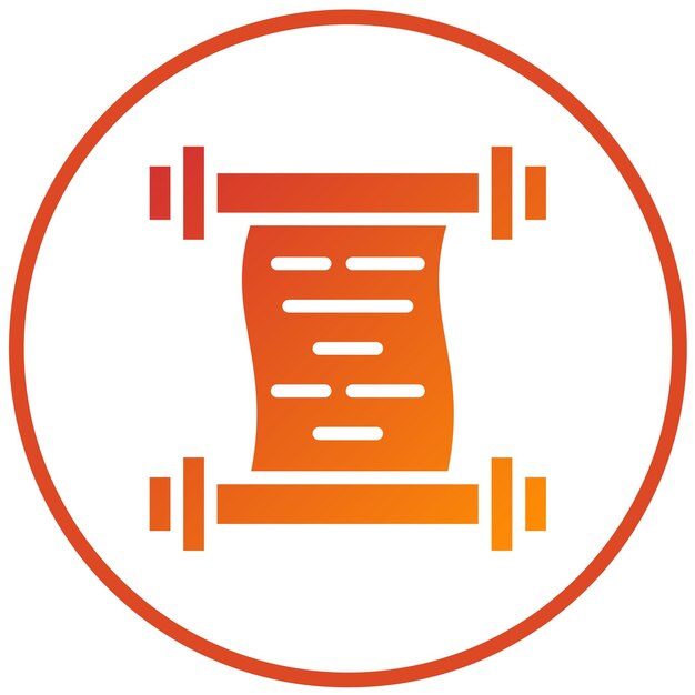 Vektorentwurfs-Scroll-Symbol-Stil