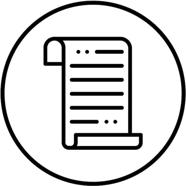 Vektorentwurfs-Scroll-Symbol-Stil