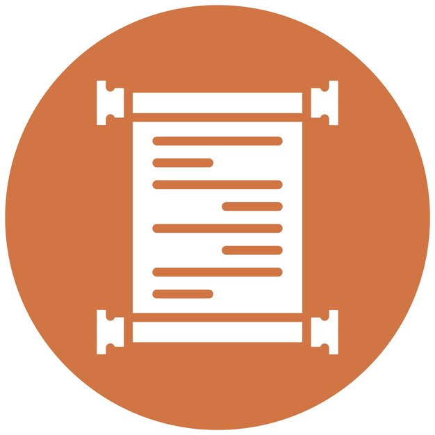 Vektorentwurfs-Scroll-Symbol-Stil