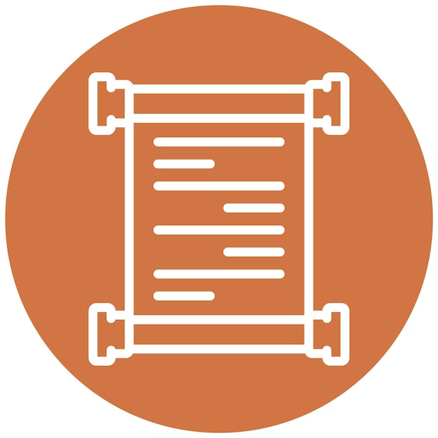 Vektorentwurfs-Scroll-Symbol-Stil