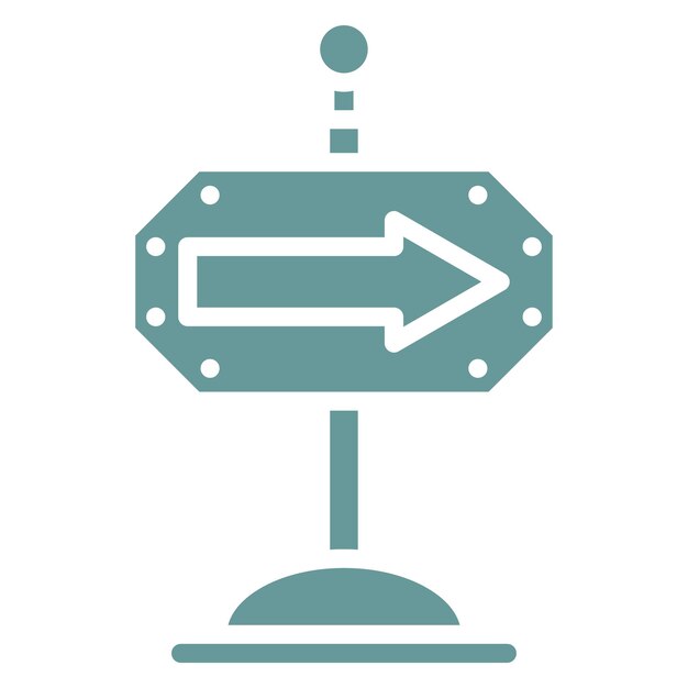 Vektorentwurfs-Signpost-Symbol-Stil